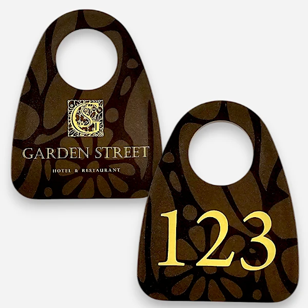 Номерки для гардероба из полистирола с УФ-печатью