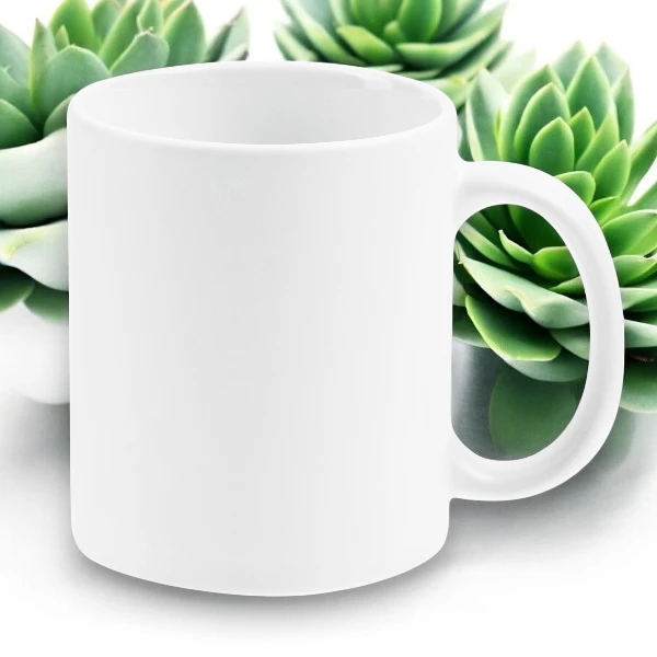 Кружки под сублимационную печать белые, высота 97 мм, диаметр 83 мм