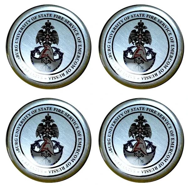 Объемная наклейка на металлическом диске с уф-печатью