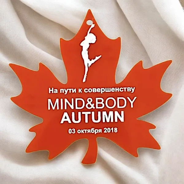 Медаль из цветного полистирола 4 мм., фигурная резка, уф-печать