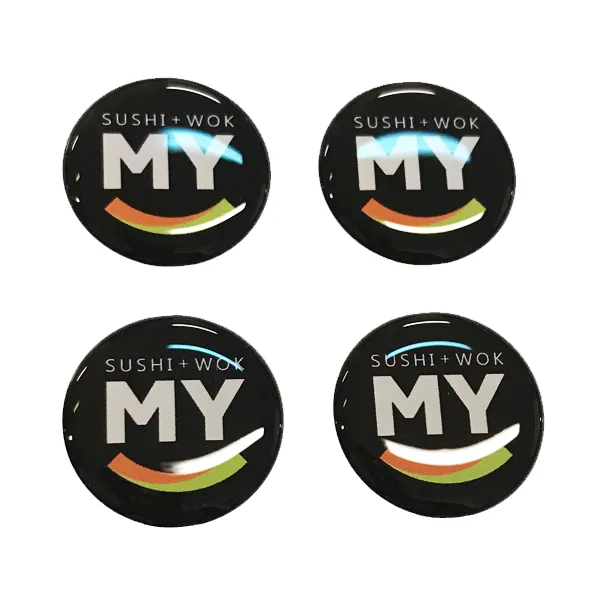 Наклейки с полимерной заливкой