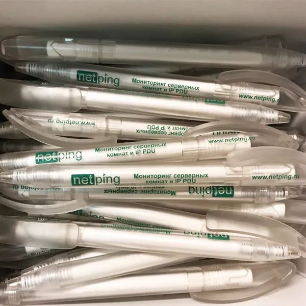 Логотип netprint печать на прозрачном корпусе