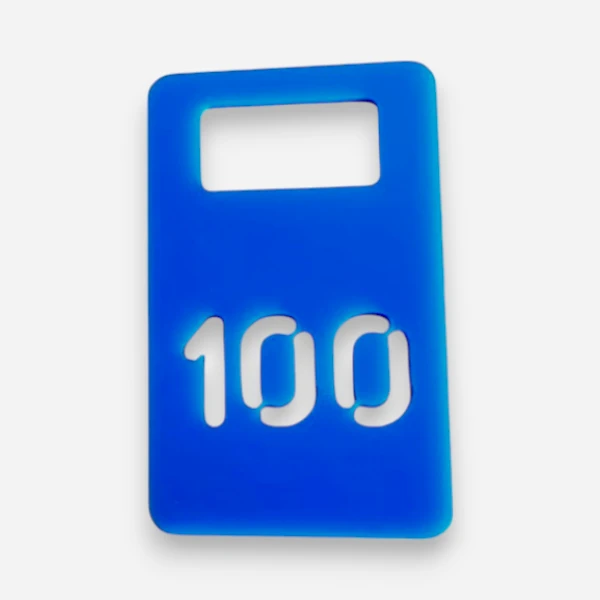 Сквозная резка, акрил 3 мм синий