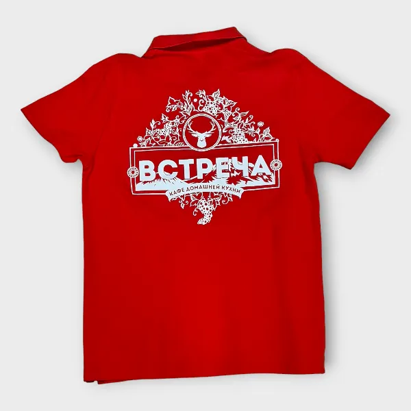 DTF-печать на футболке для кафе домашней кухни