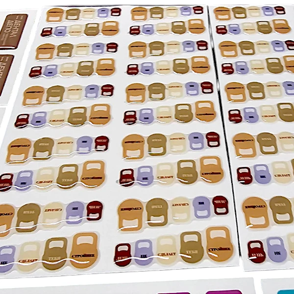 Объемные наклейки на листах А3