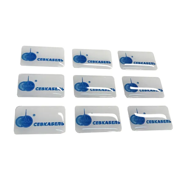 Наклейки с полимерной заливкой Севкабель