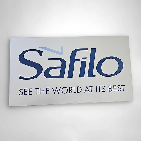 Металлизированный пластик с УФ-печатью офиса Safilo Пластик 2 мм с УФ-печатью