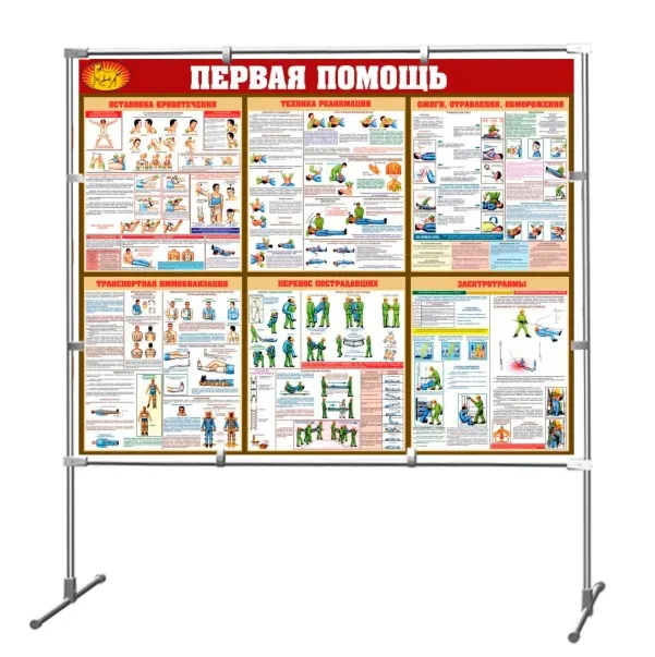 Напольный щит об оказании первой помощи
