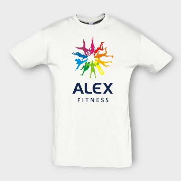 Печать на футболках для фитнес клуба