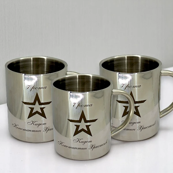 Лазерная гравировка по металлу (нержавеющая сталь)