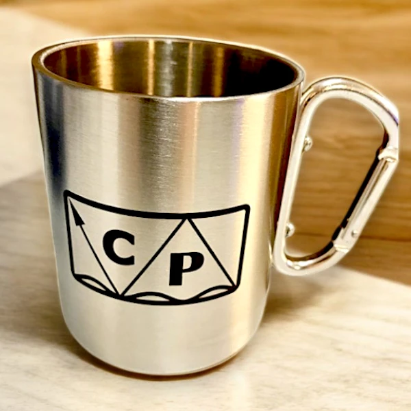 Стальная кружка, нанесение по окружности