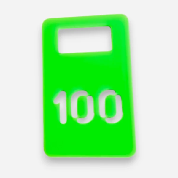 Сквозная резка, акрил 3 мм зеленый