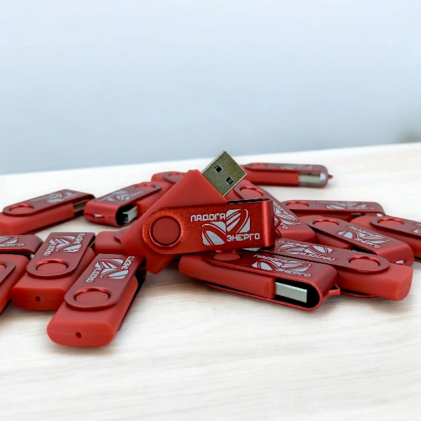 Лазерная гравировка на флешках ЛадогаЭнерго