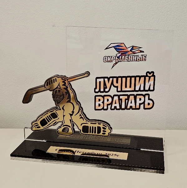 Наградные статуэтки из акрила и металлизированного пластика