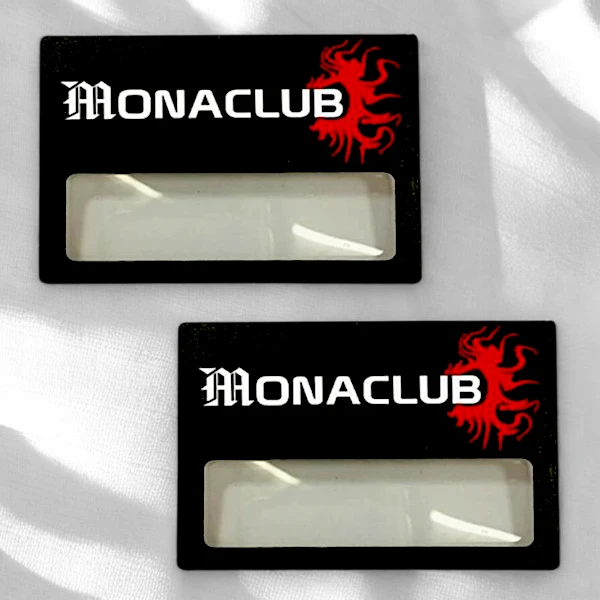 Бейджи с окном из меловой доски, цветная печать