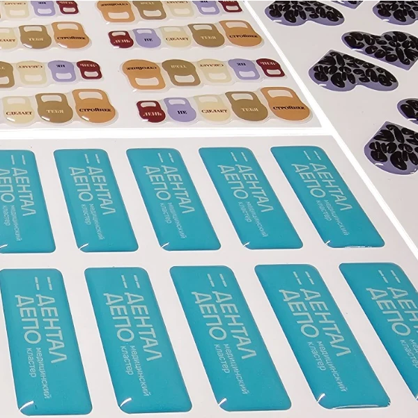 Объемные наклейки для медицинской компании